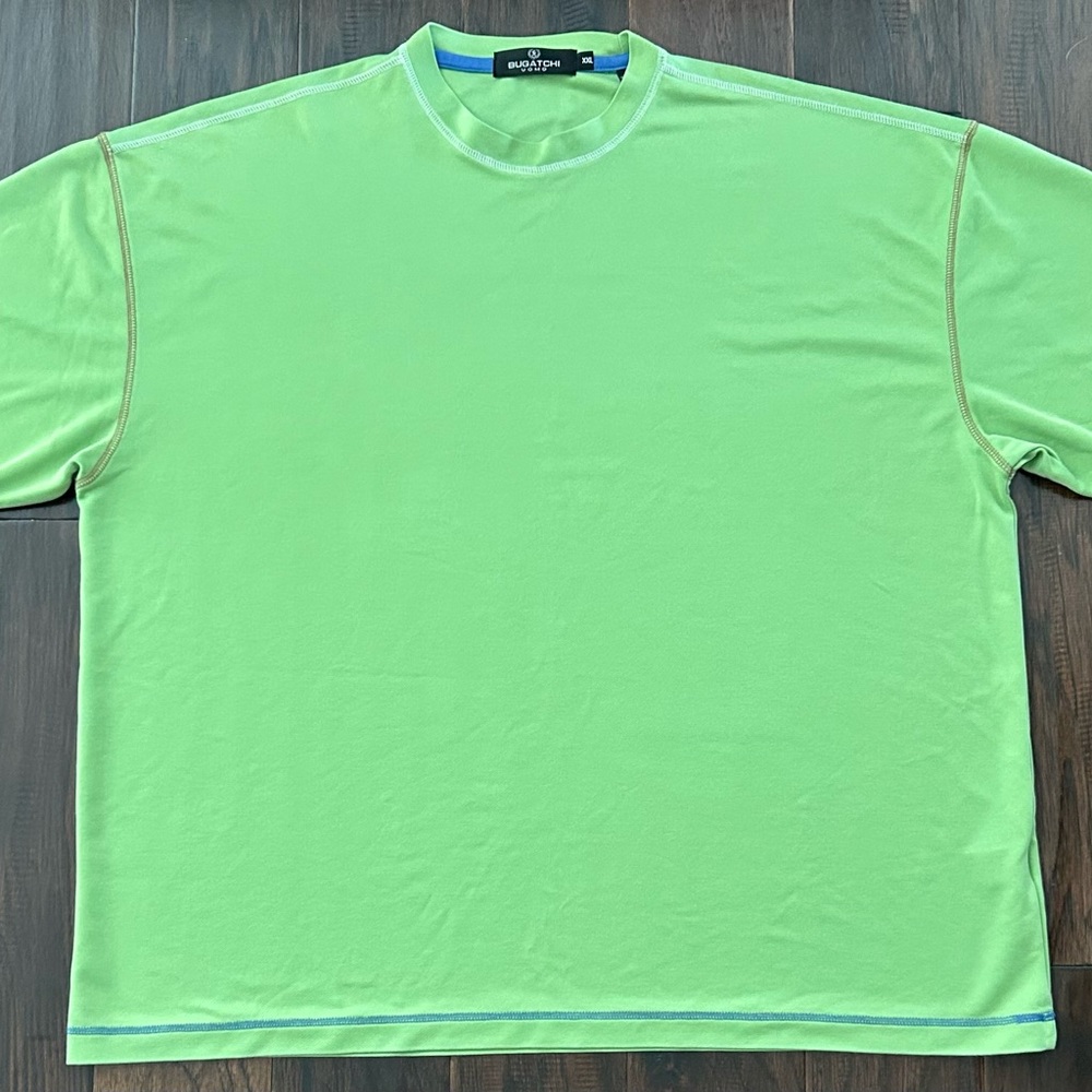 Bugatchi Lime Green Short Sleeve Tee